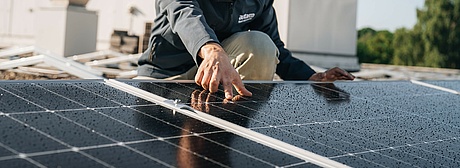 The importance of regular cleaning and inspection of rooftop solar panels